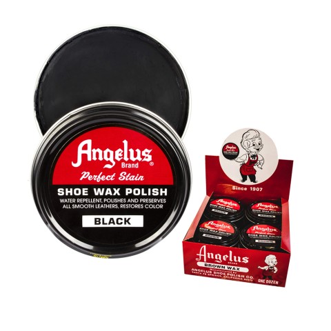 Angelus Perfect Stain Wax Shoe Polish Extra Large 3 fl...