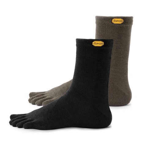 Vibram Five Toe Socks Wool Blend Crew Twin Pack 1 x...