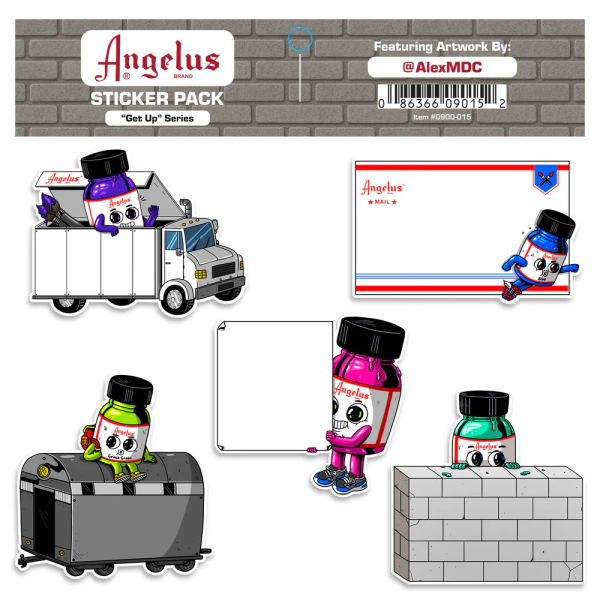 Angelus Sticker Pack - Art by Alex MDC Get Up...