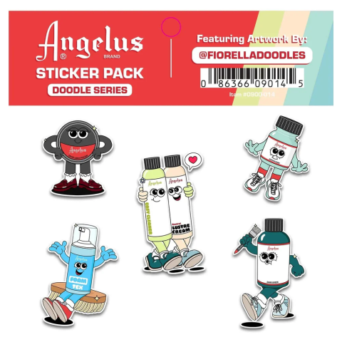 Angelus Sticker Pack - Art by Floriella Doodles (Pack of 5)