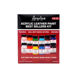 Angelus Leather Acrylic Paint Basics Kit
