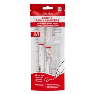 Angelus Empty Paint Markers 14 Piece Set 3.0mm