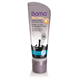 Bama Shoe Cream Tube with Applicator Sponge 75ml