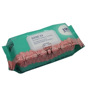 Birch Anti-Bacterial Wipes (Pack of 100)