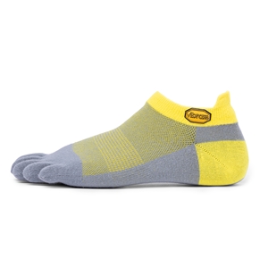 FiveFingers ATHLETIC NO SHOW Socks Yellow/Grey