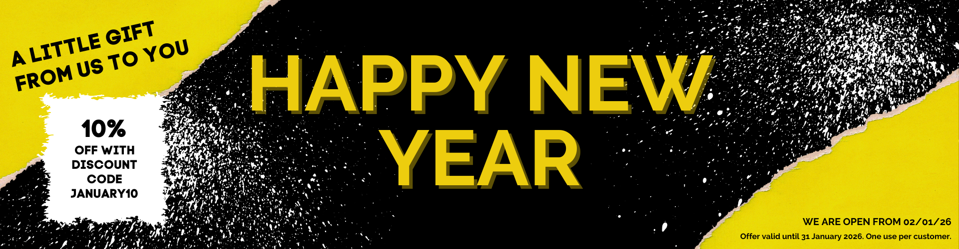 Happy New Year Banner 2026